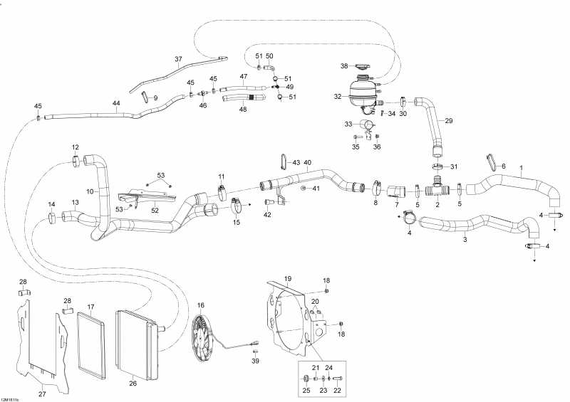 �������� SkiDoo EXPEDITION - LE-SE 4-STROKE, 2016 ������ - Cooling System 1200 4-tec
