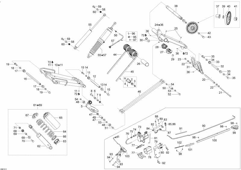  Ski-doo EXPEDITION - LE-SE 4-STROKE, 2016  - Rear Suspension B