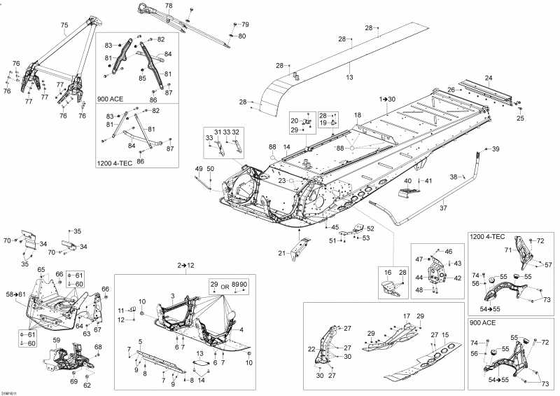 BRP EXPEDITION - LE-SE 4-STROKE, 2016 - Frame