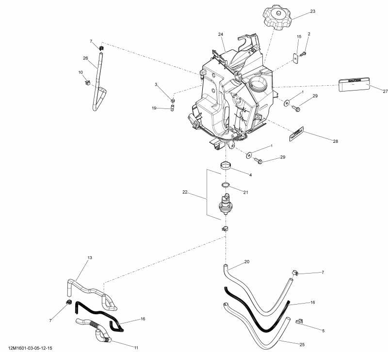 Skidoo EXPEDITION - SPORT 2-STROKE, 2016 - Oil System