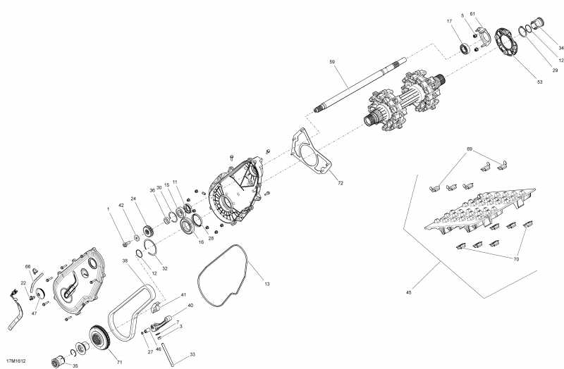 �������� Skidoo EXPEDITION - SPORT 2-STROKE, 2016 ������ - Drive System
