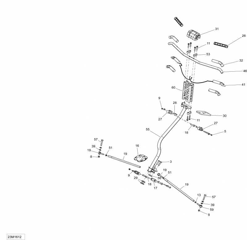 SKIDOO ������ EXPEDITION - SPORT 2-STROKE, 2016 - Steering