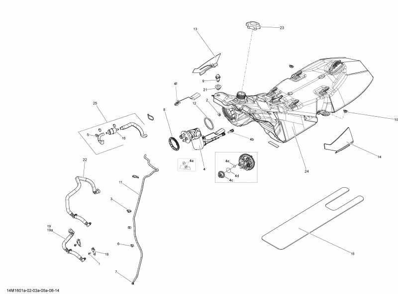  ski-doo GRAND TOURING - 2-STROKE, 2016 - Fuel System