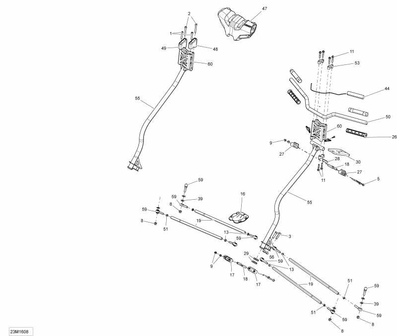snowmobile Skidoo ������ GRAND TOURING - 2-STROKE, 2016 - Steering