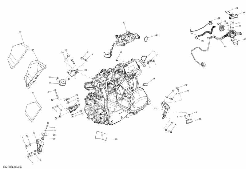 SkiDoo GRAND TOURING - 4-STROKE, 2016 - Engine 1200 4-tec