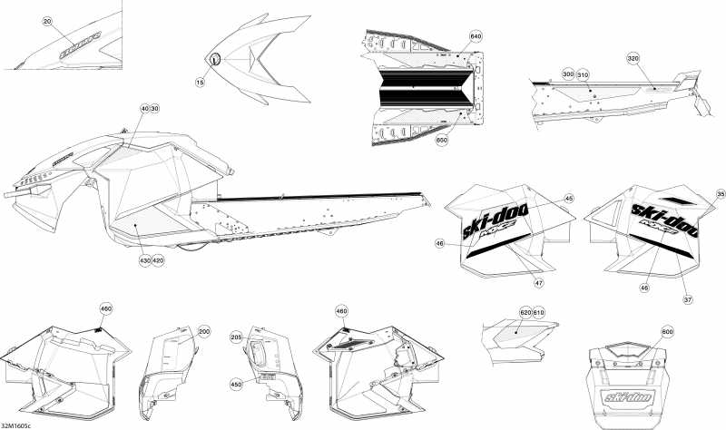 MXZ - 2-STROKE, 2016  - Decals Package Sport