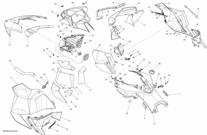  Ski Doo MXZ - 2-STROKE, 2016 - Hood Package Sport