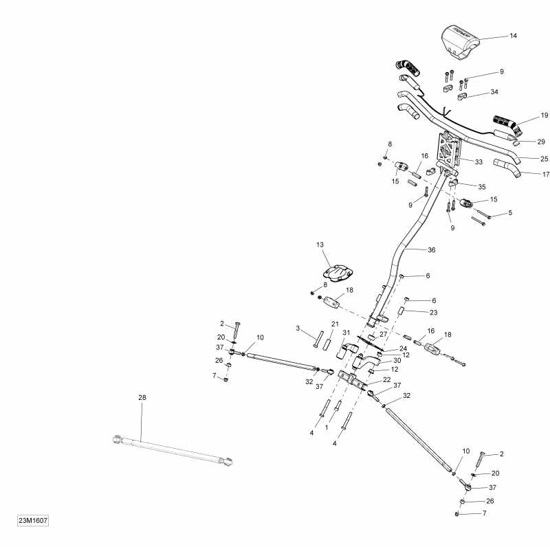 SKIDOO  MXZ 600 RS, 2016 - Steering