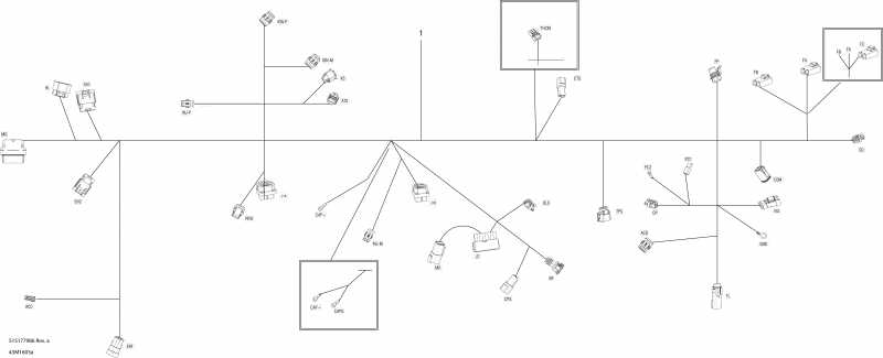 �������� Skidoo RENEGADE - 2-STROKE, 2016 ������ - Electrical Harness 800r Etec, Package Enduro