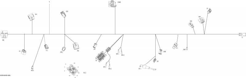  Ski-doo RENEGADE - 4-STROKE, 2016  - Electrical Harness Package Adrenaline-x