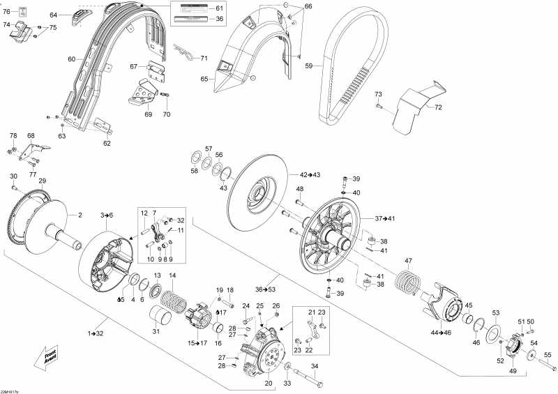 �������� BRP SKANDIC - 2-STROKE, 2016 - Pulley System 600 E-tec