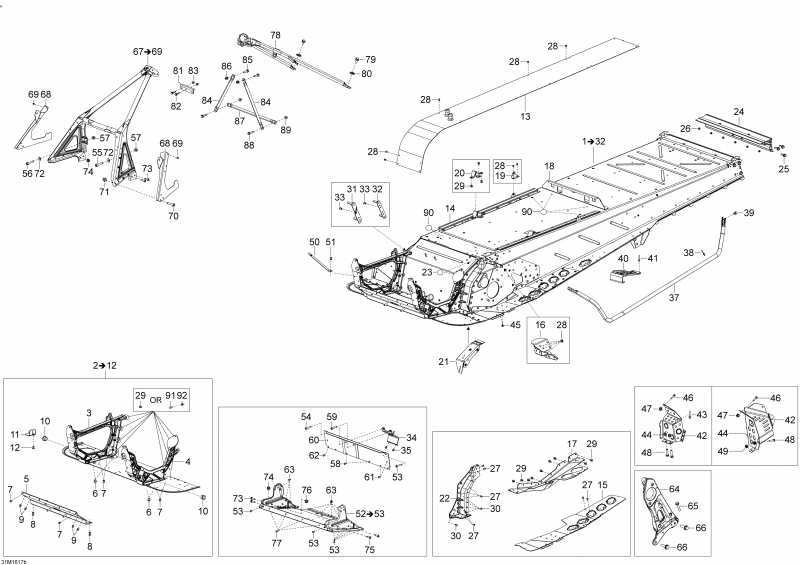 �������� Skidoo ������ SKANDIC - 2-STROKE, 2016 - Frame 660 E-tec