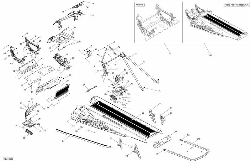 snowmobile Skidoo - Frame Except Package Sport