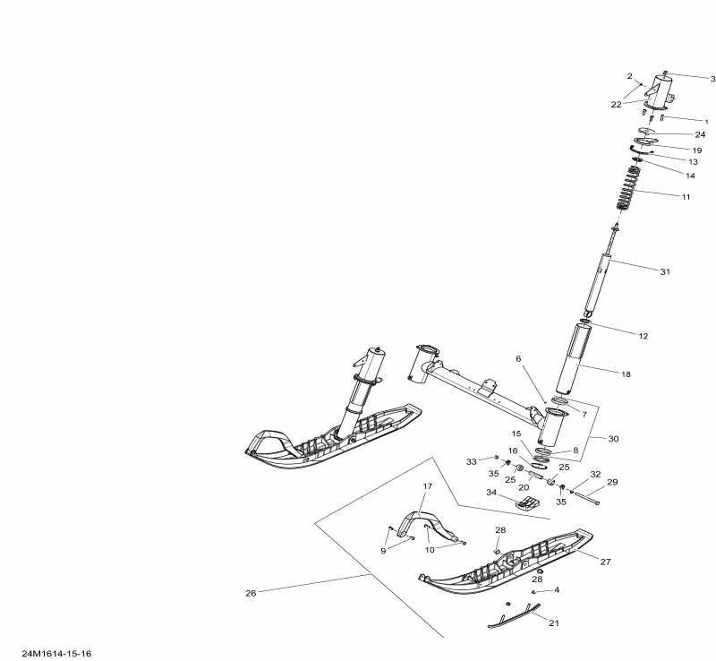 snowmobile   TUNDRA - LT-Sport_2-STROKE, 2016 - Front Suspension And Ski