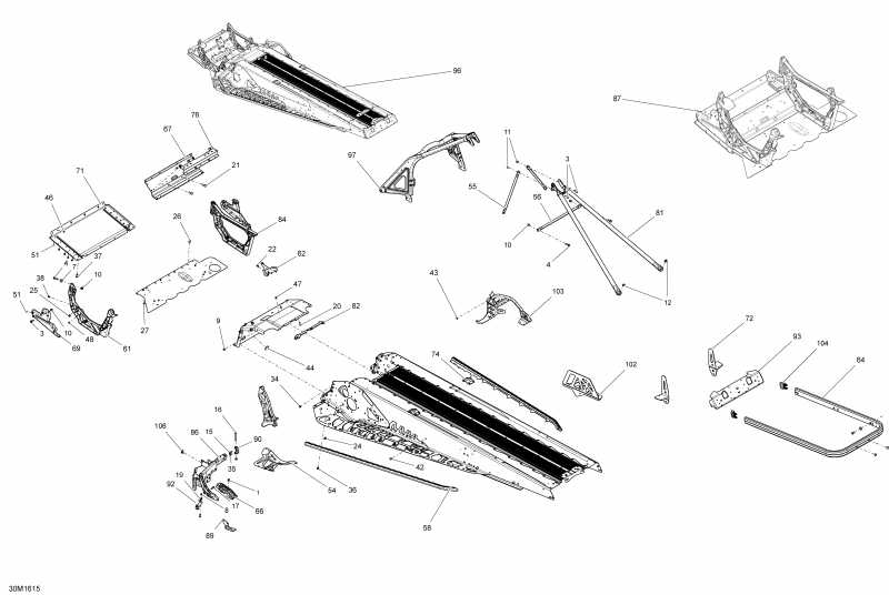 snowmobile Ski-doo TUNDRA - LT-Sport_2-STROKE, 2016  - Frame