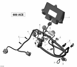 10- ��������� ���� �������� � Electronic Module - 600 Ace (10- Engine Harness And Electronic Module - 600 Ace)