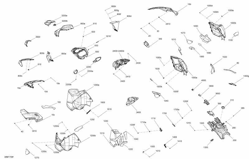 �������� ski-doo GRAND TOURING - 4-STROKE, 2017 - Hood All Models