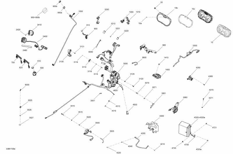  SKIDOO  GRAND TOURING - 4-STROKE, 2017 -  System 1200 4-tec