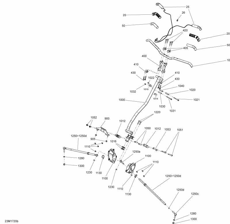 snowmobile  MXZ - 2-STROKE - 850 E-TEC, 2017 - Steering Package Tnt