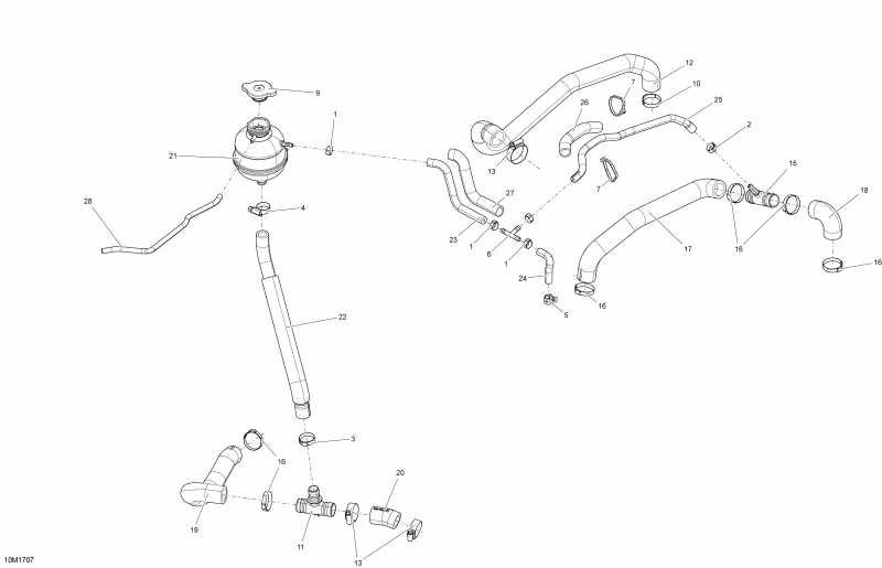 BRP SkiDoo ����������� MXZ 600 RS, 2017 - Cooling System