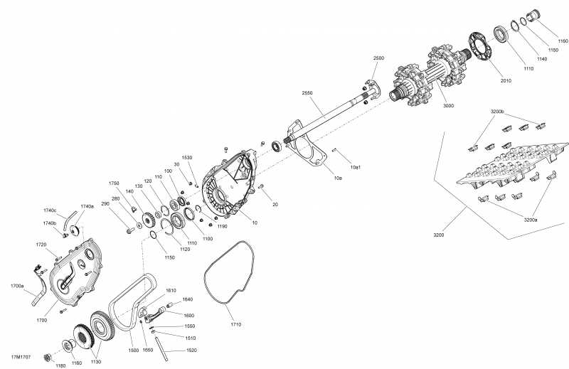 SKIDOO MXZ 600 RS, 2017 ������ - Drive System
