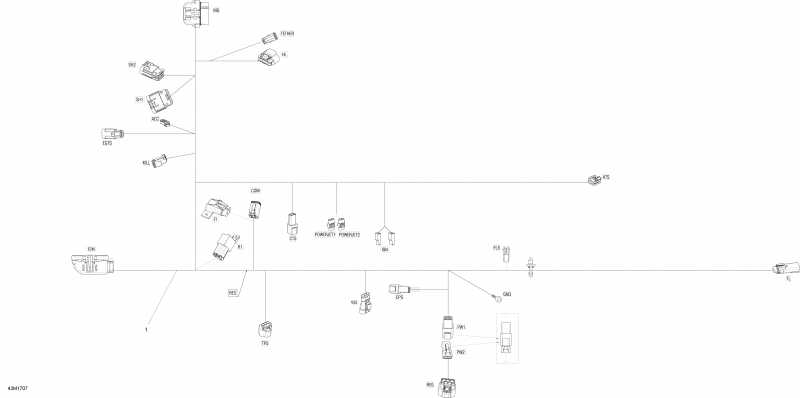 �������� SkiDoo ����������� MXZ 600 RS, 2017 - Electrical Harness