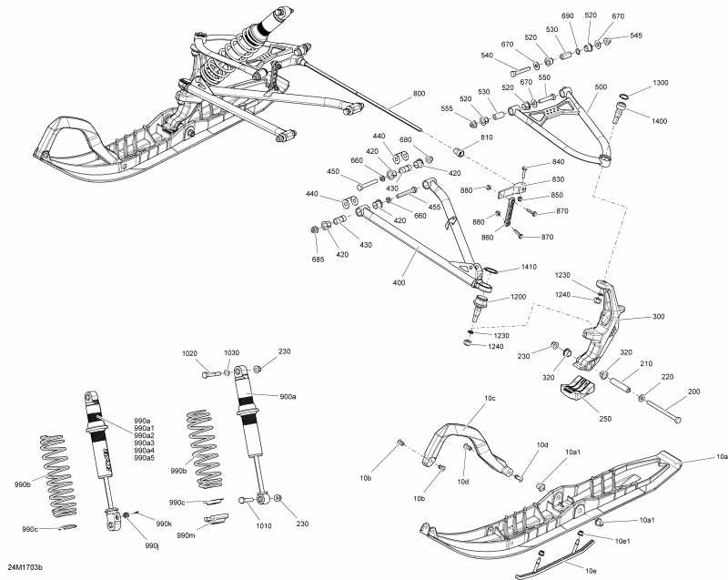 snowmobile SkiDoo ����������� RENEGADE - 2-STROKE - 600 CARB_600HO E-TEC_800R E-TEC, 2017 - backcountry X With 800r E-tec