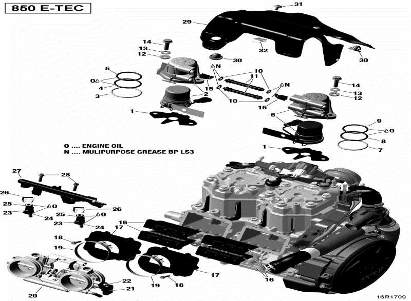  Skidoo  RENEGADE - 2-STROKE - 850 E-TEC, 2017 - Efi All Models