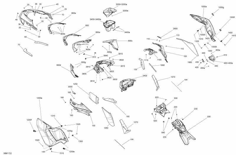 snowmobile Ski Doo SUMMIT - 850 E-TEC, 2017 - Hood All Models