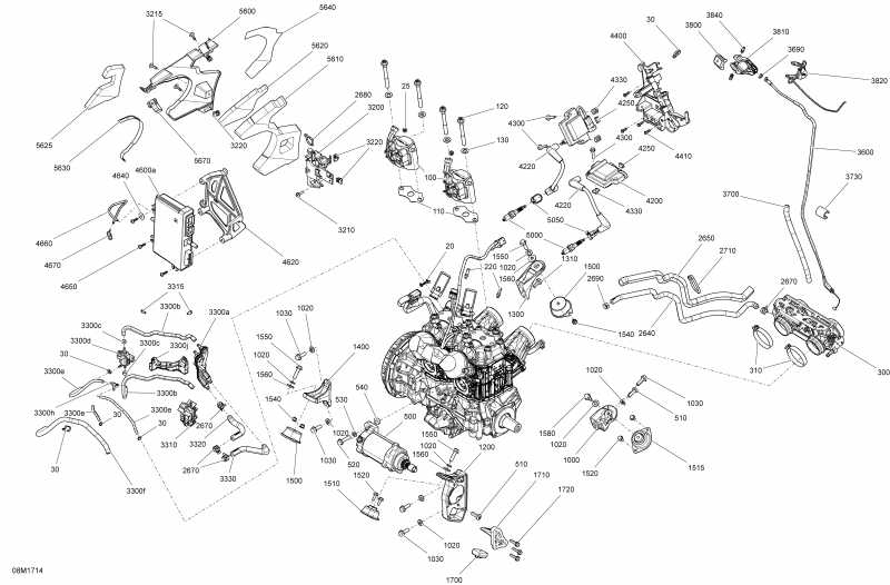 snowmobile Ski Doo TUNDRA - 2-STROKE - XTREME, 2017  - Engine All Models