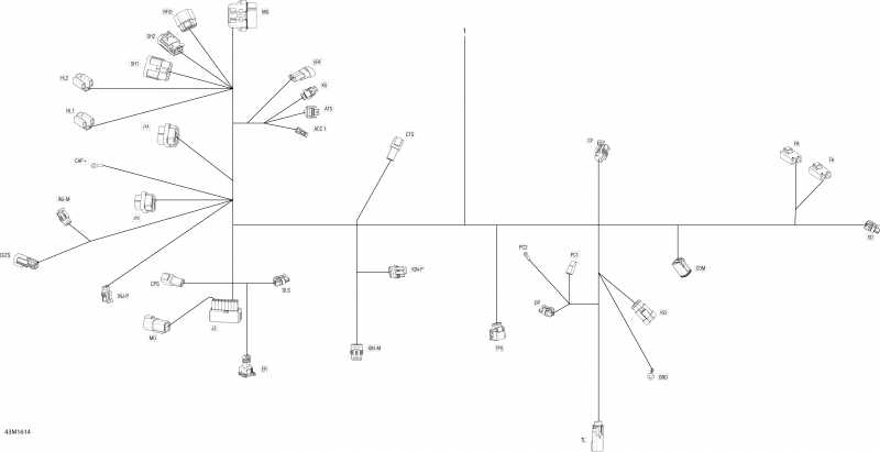 snowmobile SkiDoo TUNDRA - 2-STROKE - XTREME, 2017 - Electrical Harness