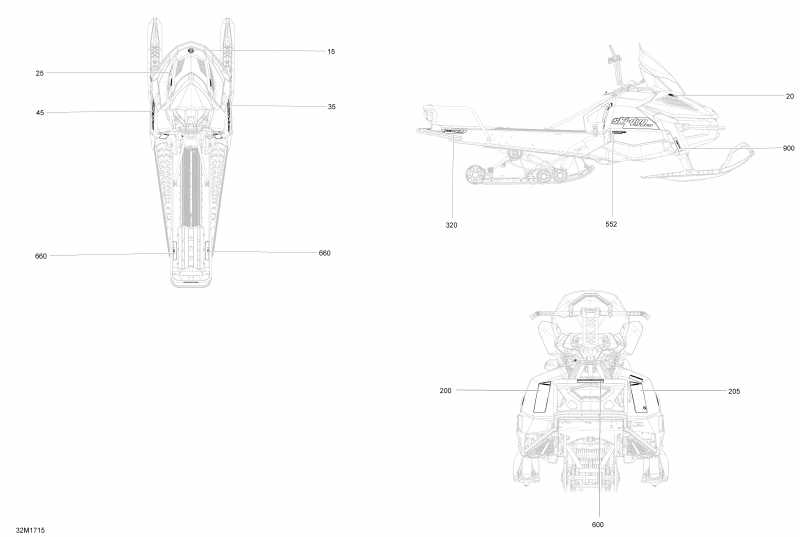 snowmobile  TUNDRA - 4-STROKE - LT-SPORT, 2017 - Decals All Models