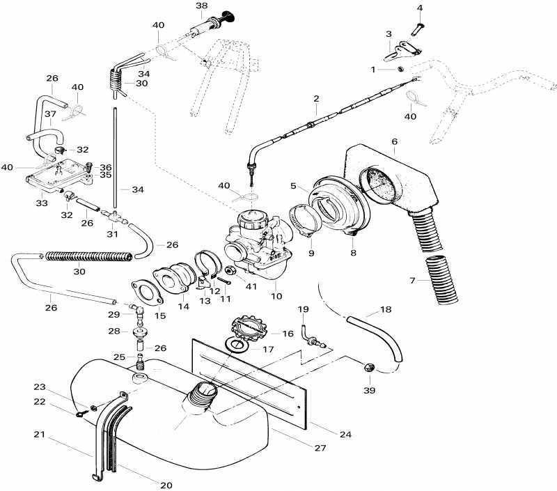 snowmobile  Elan 247, 1996 - Fuel System