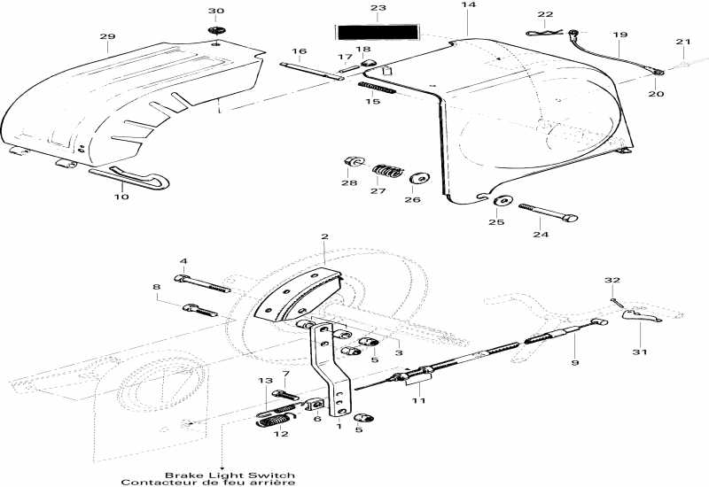 Skidoo Elan 247, 1996  -   Belt Guard