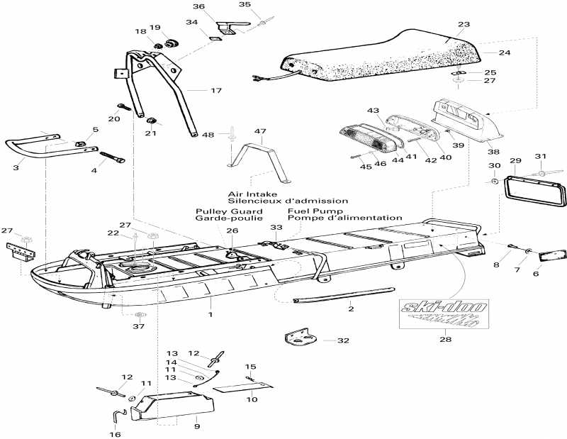 �������� Ski Doo Elan 247, 1996 - Frame