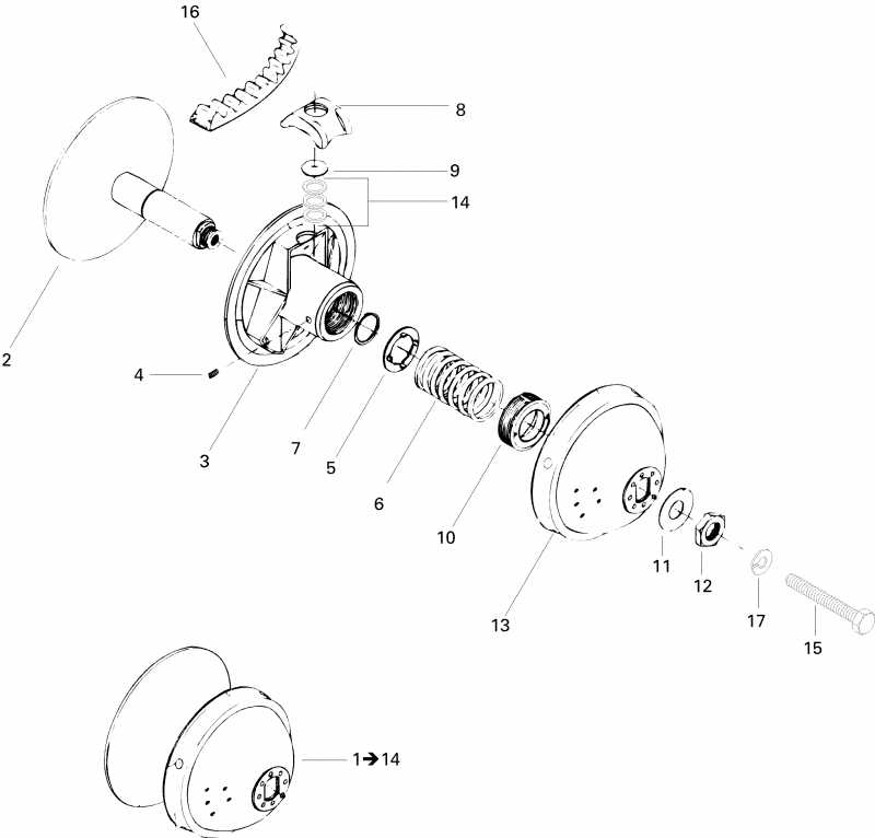 SkiDoo  Formula S, 1996 - Drive Pulley 377