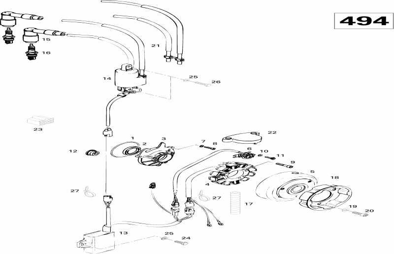 �������� Skidoo ����������� Formula SLS, 1996 - Magneto 494