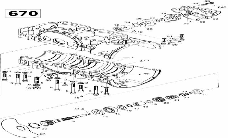 �������� Skidoo - Crankcase (670)