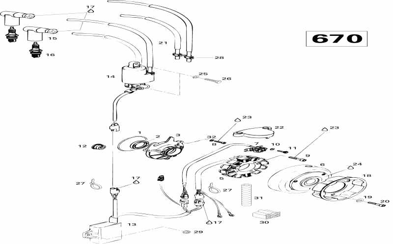  BRP SkiDoo  Formula SS, 1996 - Magneto 670