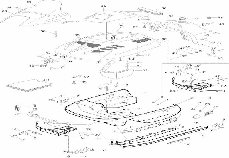 �������� Skidoo ����������� Formula STX, 1996 - Cab And Console