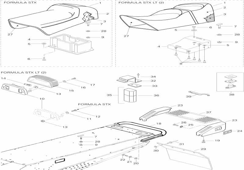 �������� SKIDOO - Seat Stx