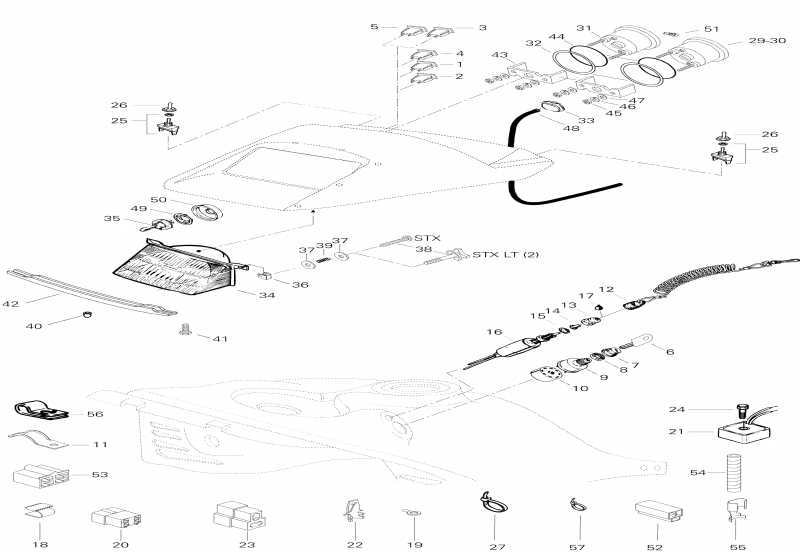 snowmobile Skidoo Formula STX LT(2), 1996  - Electrical System Stx Lt
