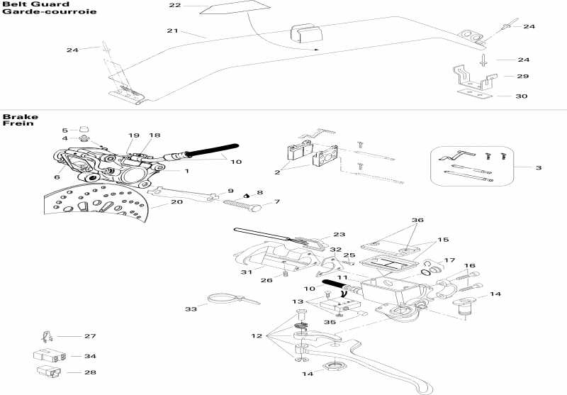 snowmobile  Formula Z, 1996  - Hydraulic Brake
