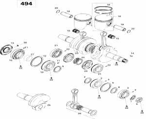 01-    500 (01- Crankshaft And Pistons 500)