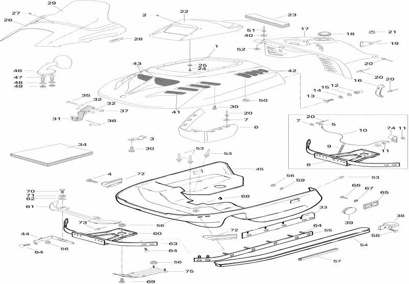 snowmobile BRP - Cab And Console 580