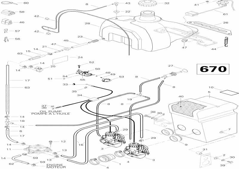  Skidoo - Fuel System 670se