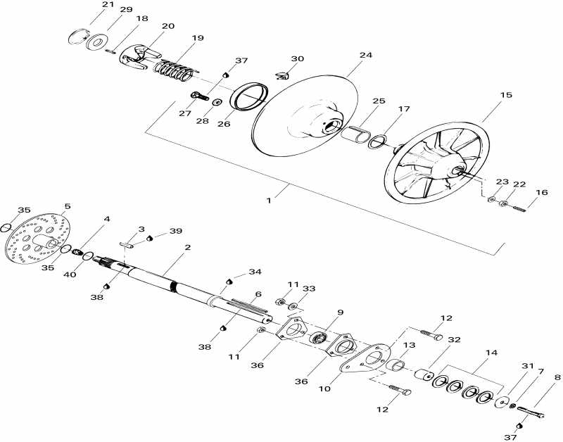 snowmobile Skidoo ����������� Grand Touring 670SE, 1996 - Driven Pulley 670se