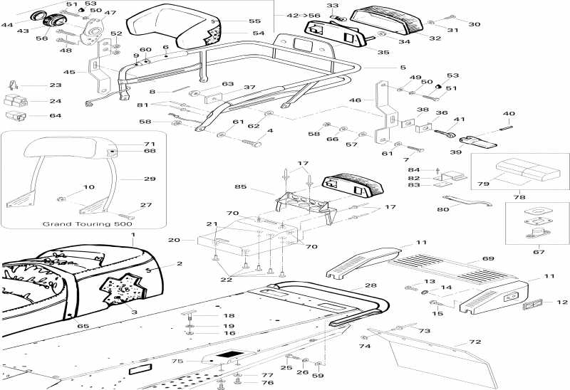 snowmobile SKIDOO Grand Touring 670SE, 1996  -  670se