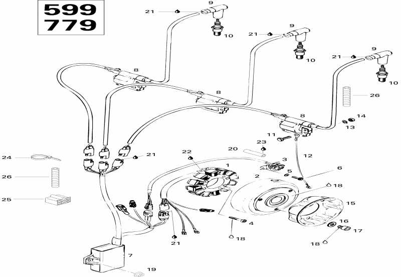  ski-doo Mach Z, 1996  - Magneto 779