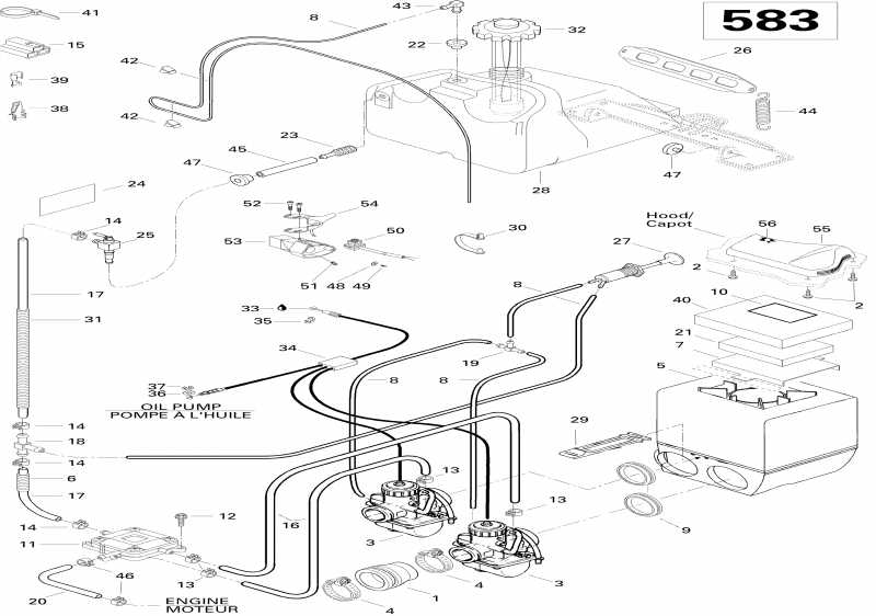 Skidoo MX Z 583, 1996 ������ - Fuel System 583